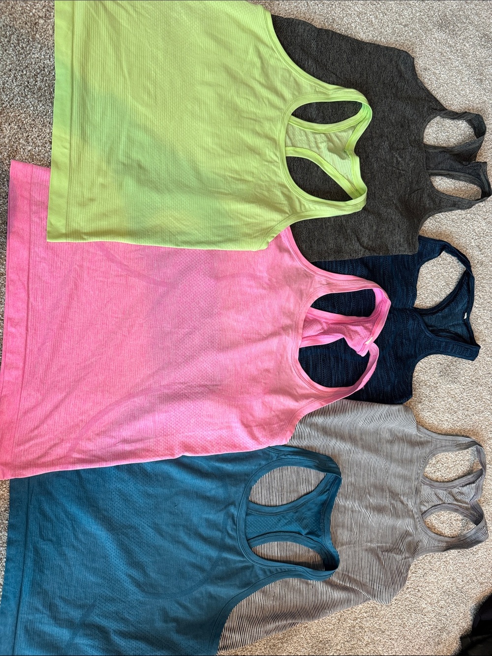 Lululemon Women's Swiftly Tech Racerback Tank Tops - set of 6